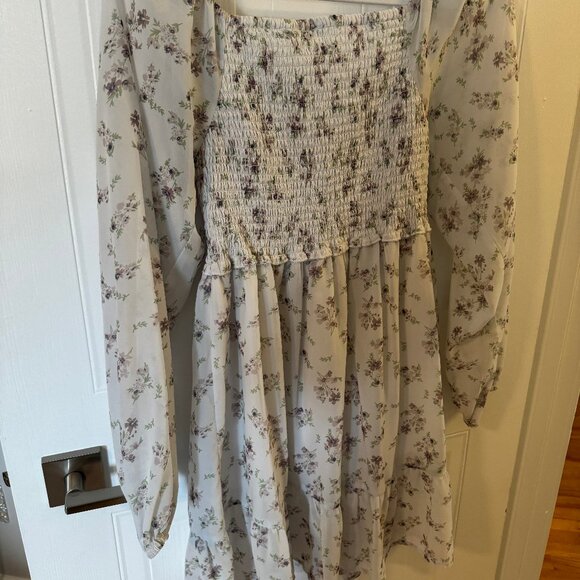 💥TWIK WHITE WITH FLOWERS DRESS 💥✨PERFECT CONDITION✨ ⁉️ MAKE AN OFFER ⁉️ - Picture 5 of 5